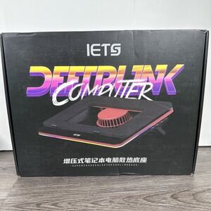 IETS GT500 Powerful Turbo-Fan (5000 RPM) RGB Laptop Cooling‎ Pad